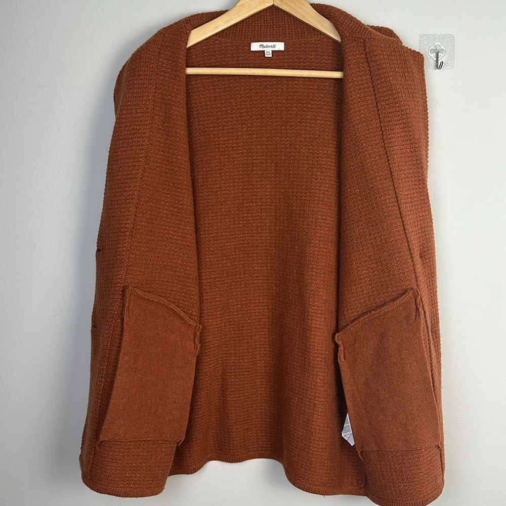 Madewell Textured BlazernSweater Jacket Size XXS Cozy Cardigan Knit Slouchy Coat - Picture 15 of 16